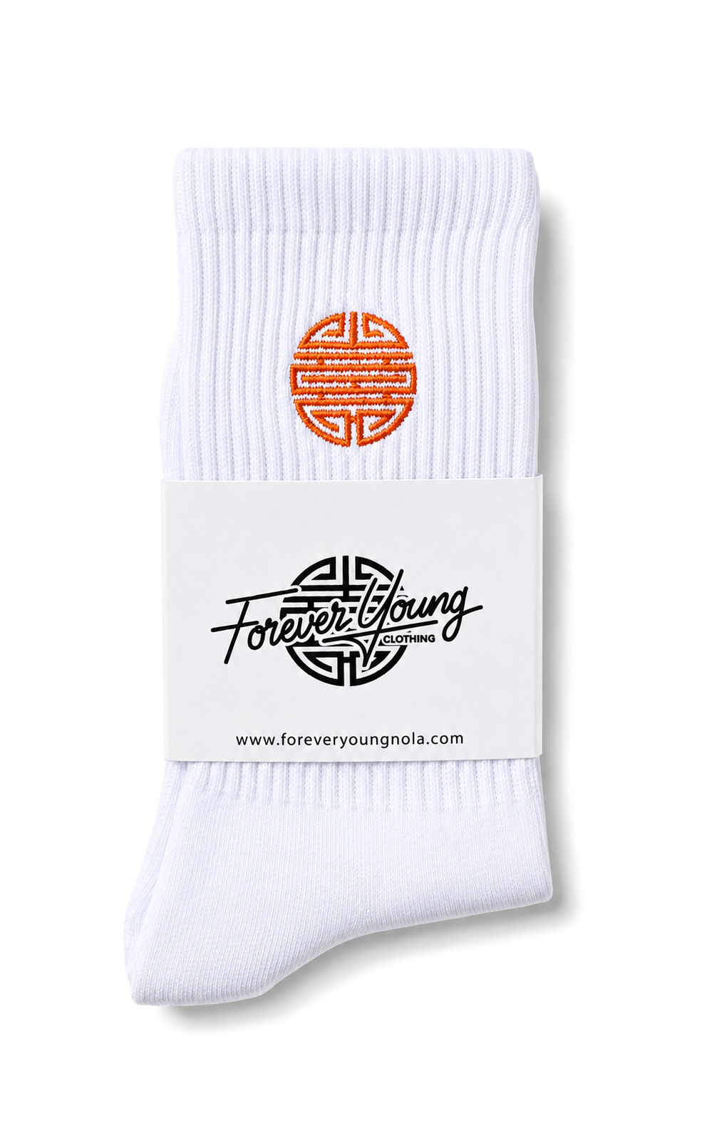 EMBLEM CREW SOCKS- ORANGE
