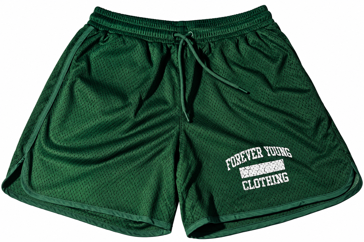 HERITAGE MESH SHORTS- GREEN