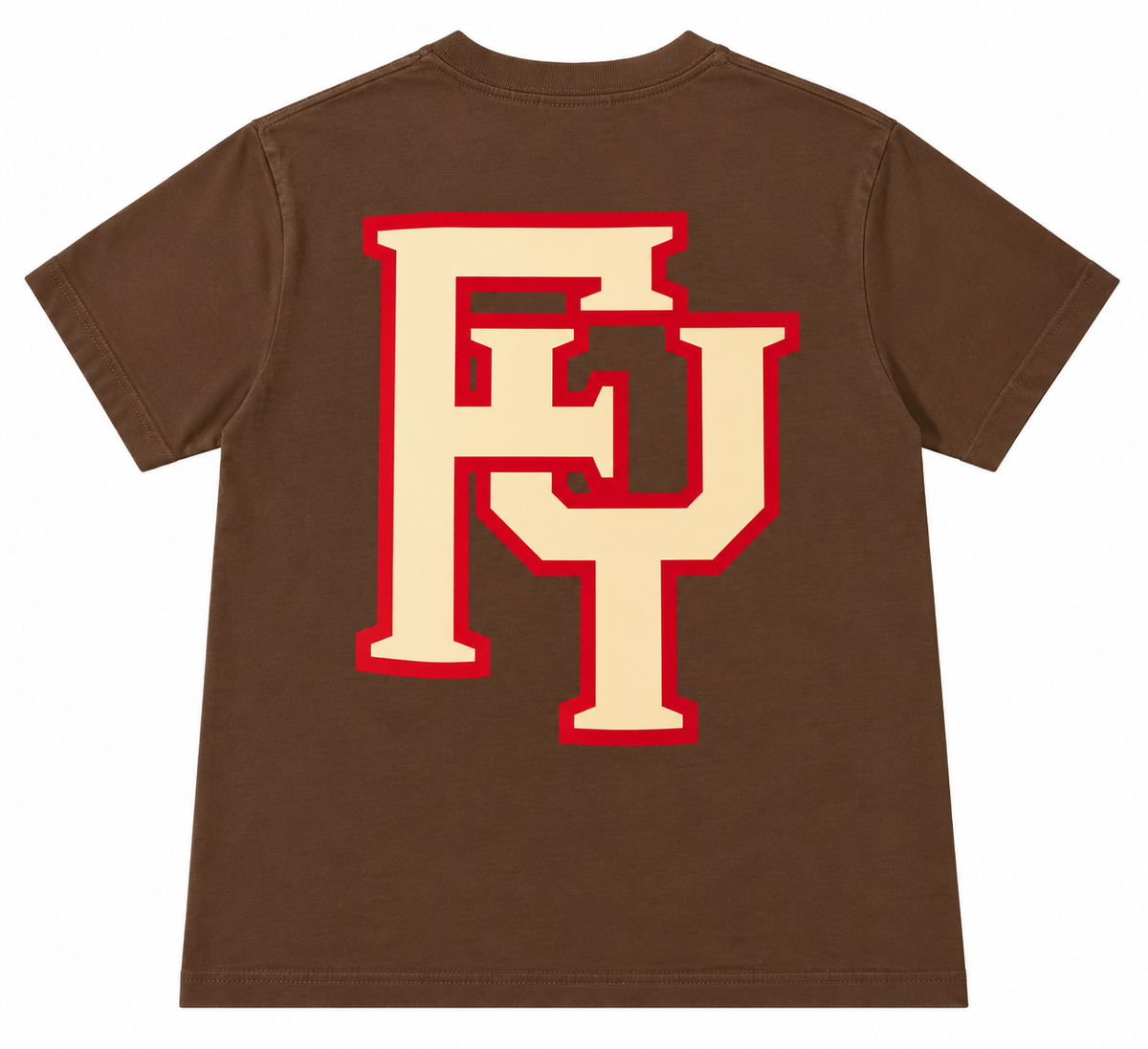 VARSITY TEE- VINTAGE BROWN/CREAM/RED