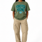 VARSITY TEE- GREEN/DARK GREEN/SKY BLUE