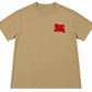 STACKED LOGO HEAVYWEIGHT TEE- SAND
