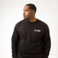 Black Logo Lightweight Crewneck