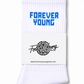 FOREVER YOUNG LOGO CREW SOCKS- ROYAL BLUE