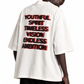 DIGITAL FADE HEAVYWEIGHT TEE- WHITE