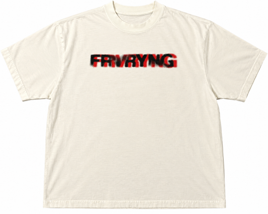 DIGITAL FADE HEAVYWEIGHT TEE- WHITE