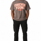 VARSITY TEE- VINTAGE BROWN/CREAM/RED