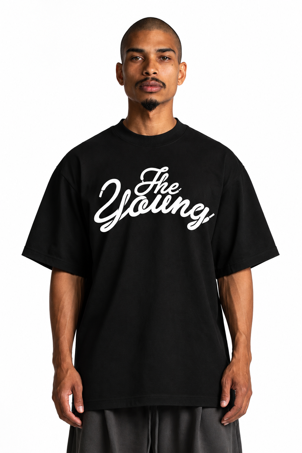 THE YOUNGEST HEAVYWEIGHT TEE- BLACK