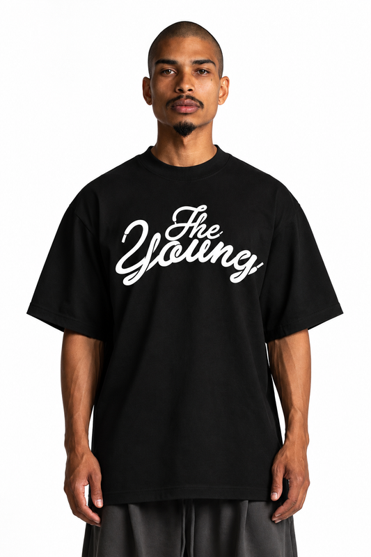 THE YOUNGEST HEAVYWEIGHT TEE- BLACK