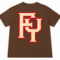 VARSITY TEE- VINTAGE BROWN/CREAM/RED