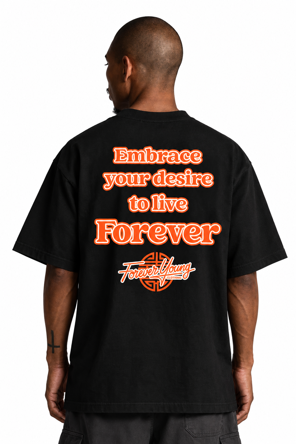 EMBRACE FOREVER HEAVYWEIGHT TEE- BLACK